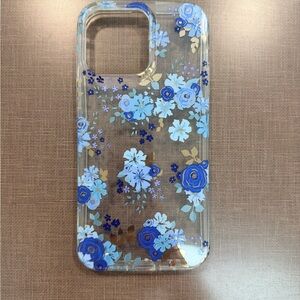 Blue Floral iPhone 14 Pro Max Case